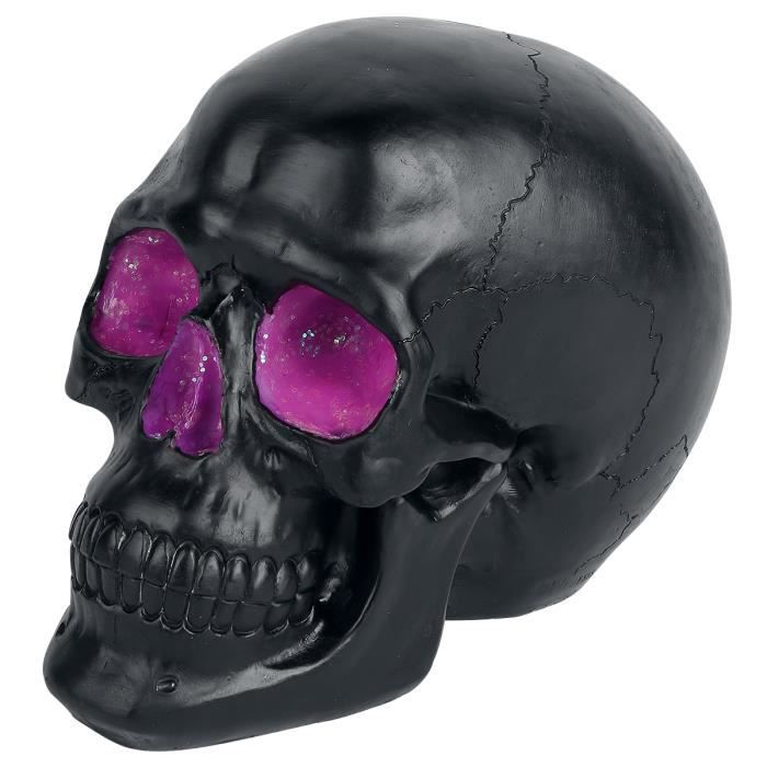 Crâne décoratif - nemesis now - crâne geode - noir - polyrésine - intérieur