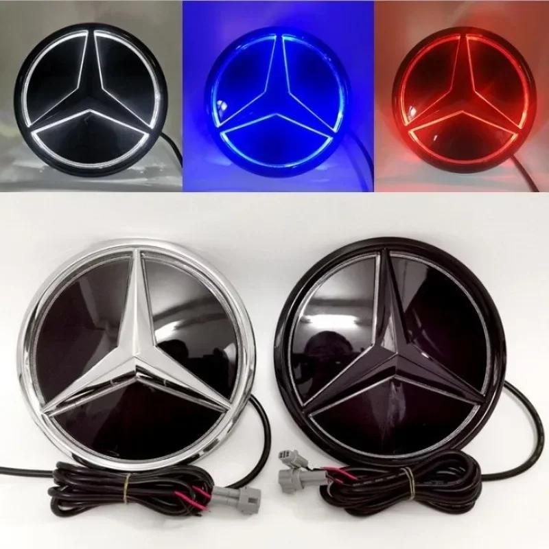 Přední mřížka auta Logo Světlo zrcátko LED Odznak Znak Svítící Dekorativní světlo Pro Mercedes Benz W213 E-Class příslušenství