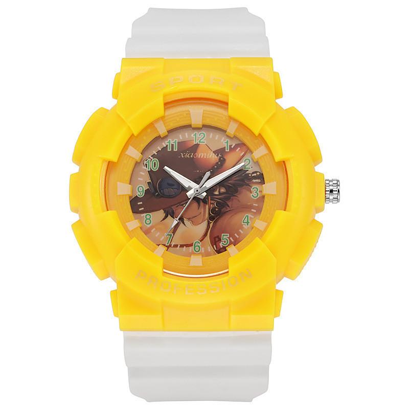 One Piece Kinder Sport Horloge Met Kalender Waterdicht Hars Band Voor Kinderen