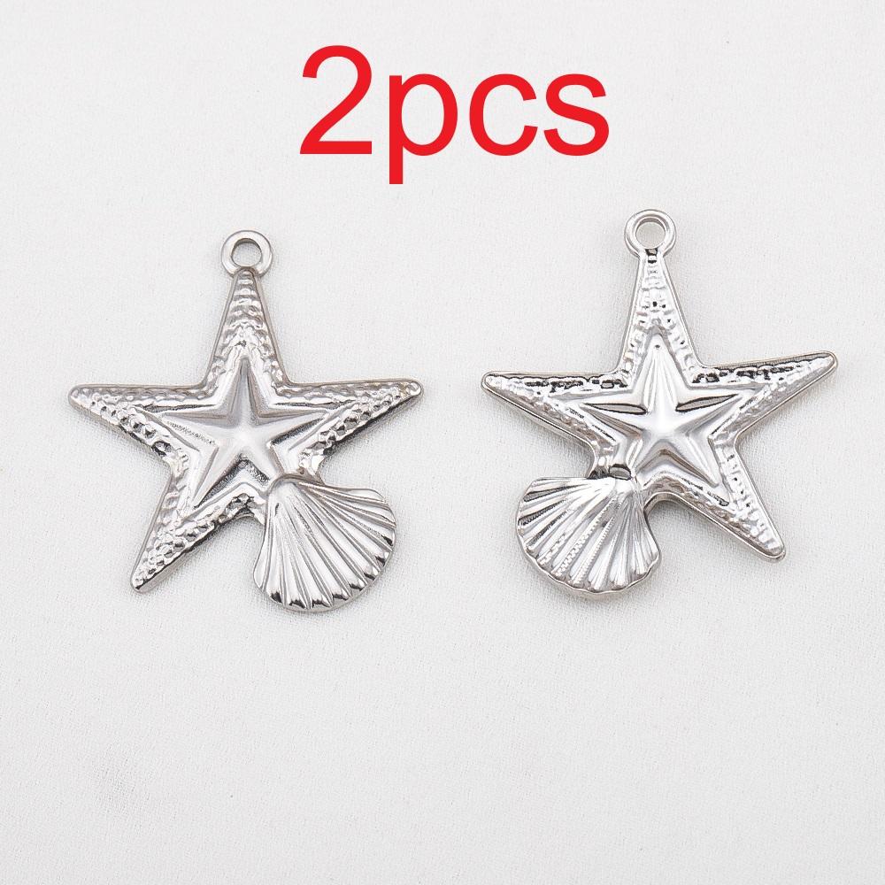 5pcs Stainless Steel Large Sun Star Moon Charms for DIY Women Necklace Bracelet Earrings Pendant Jewelry Craft Making Supplies