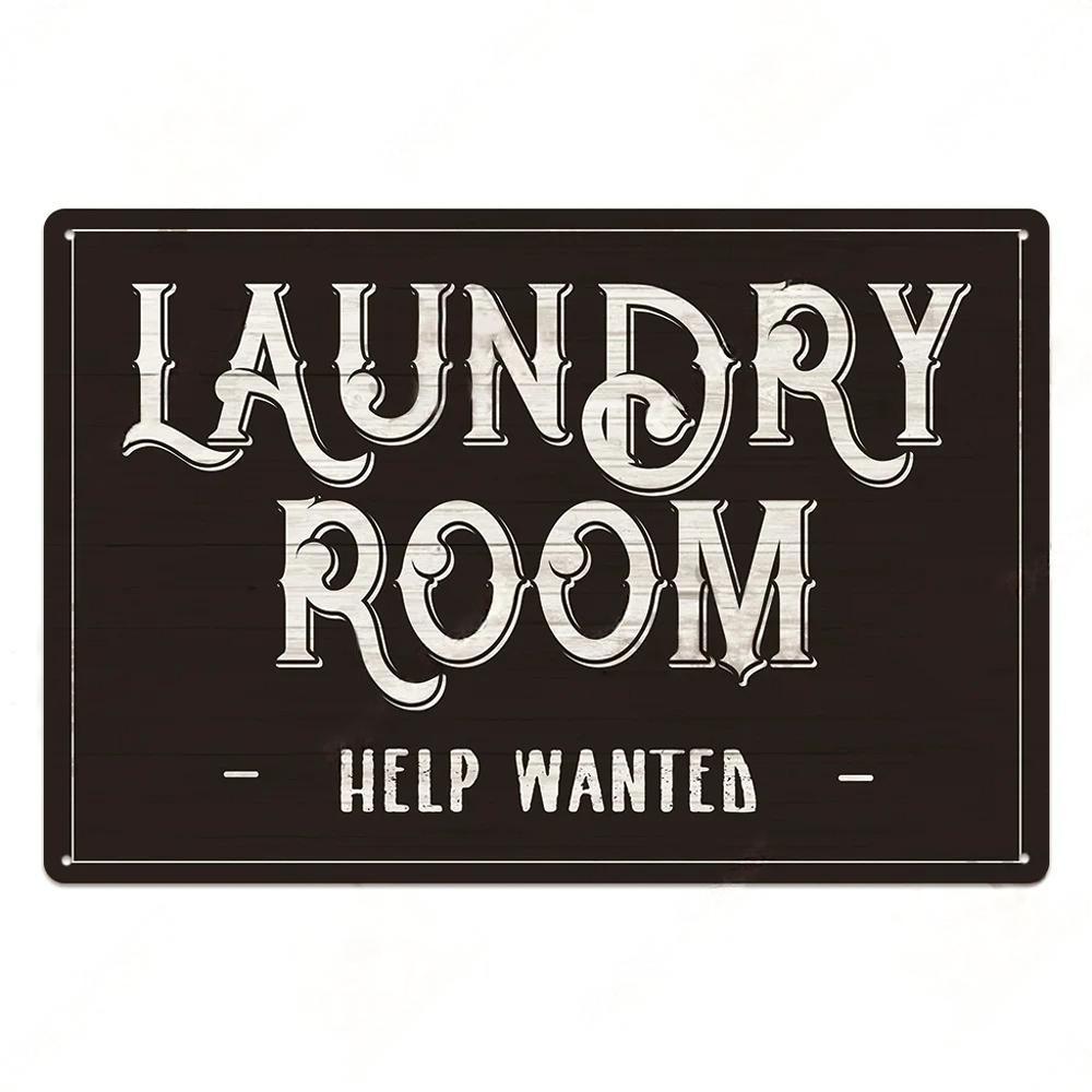 Laundry Vintage Metal Posters Tin Signs Decor Funny Metal Plaque Pin Up Girl Home Wall Art Painting
