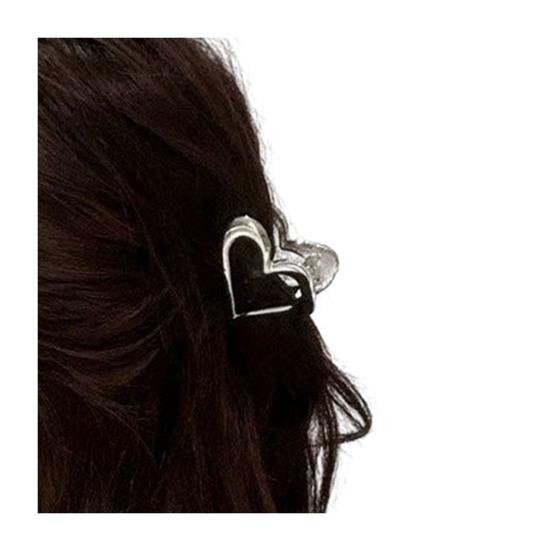 Hairpin Small Compact Metal Hair Clip Silver Color Butterflies Shape Back Head