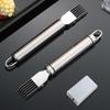 Onion Garlic Tomato Chili Shredder Grater Stainless Steel Chopped Green Onion Knife Onion Knife Kitchen Tool Multifunctional