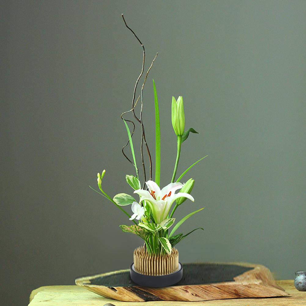 Round Shape Flower Kenzan Holder Needle Flower Arrangement Arranging Accessories Tool