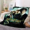 1pc Harry Potter Flannel Throw Blanket - HD Printed Lightweight Soft Warm All-Season Blanket for Sofa, Bed, Travel, Camping 114