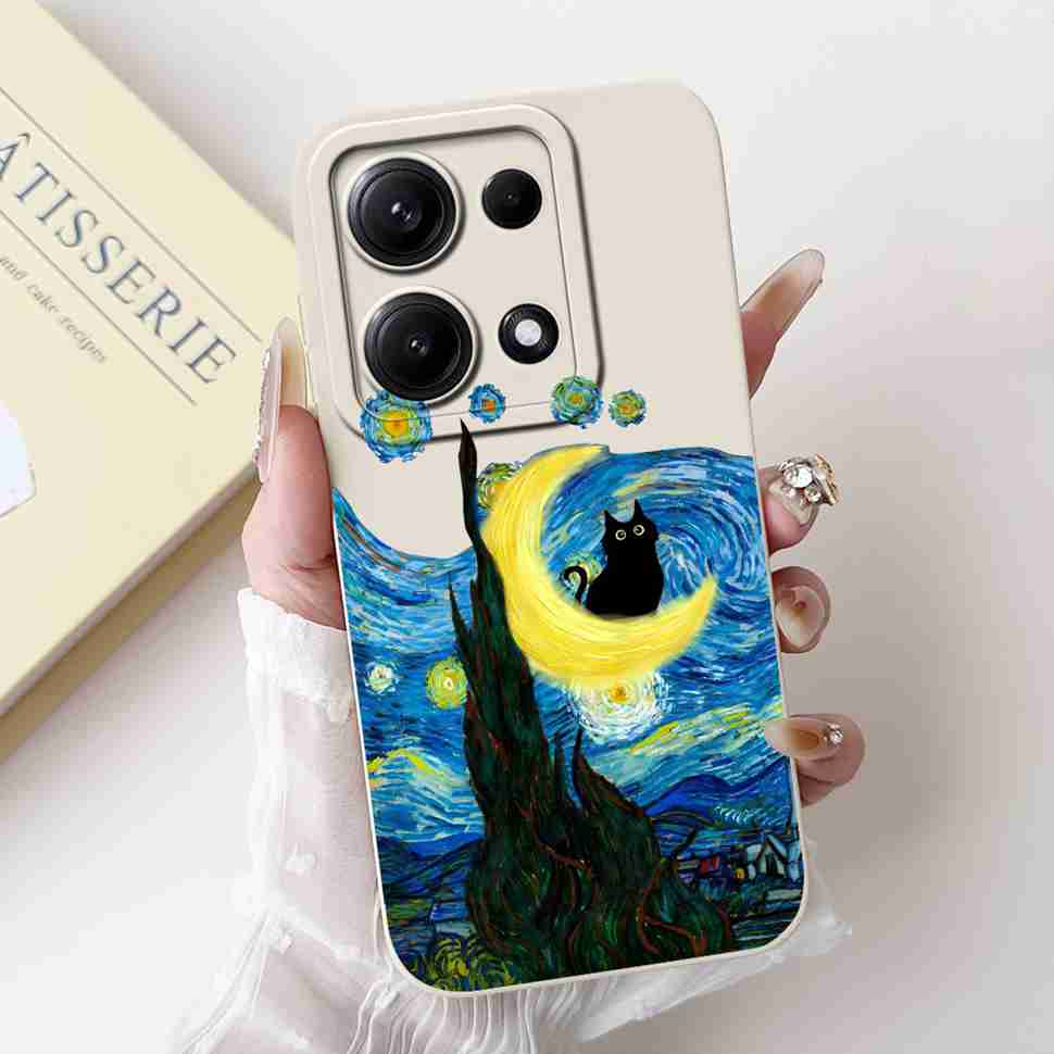 Simple Silicone Case For Redmi Note14s 4G Capa Lovely Panda Rabbit Shockproof Back Cover For Xiaomi Redmi Note 14S Phone Shell