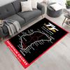 Isle Man Tt Floor Rug Office Rug Design for Outdoor Living Rooms Entryway Foyer Anti-slip Rug Anime Office Decor Perfect Birthday/Christmas Gift Idea