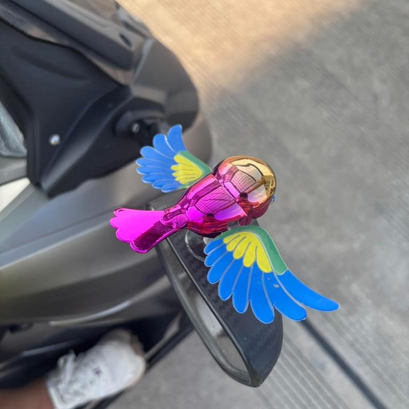 

Colorful Accompany Flying Bird, Cute Multicolor Birds Bicycle Accessories, Beautiful Bird Ornaments for Cycling Motorcycle Handlebar Bicycle красный