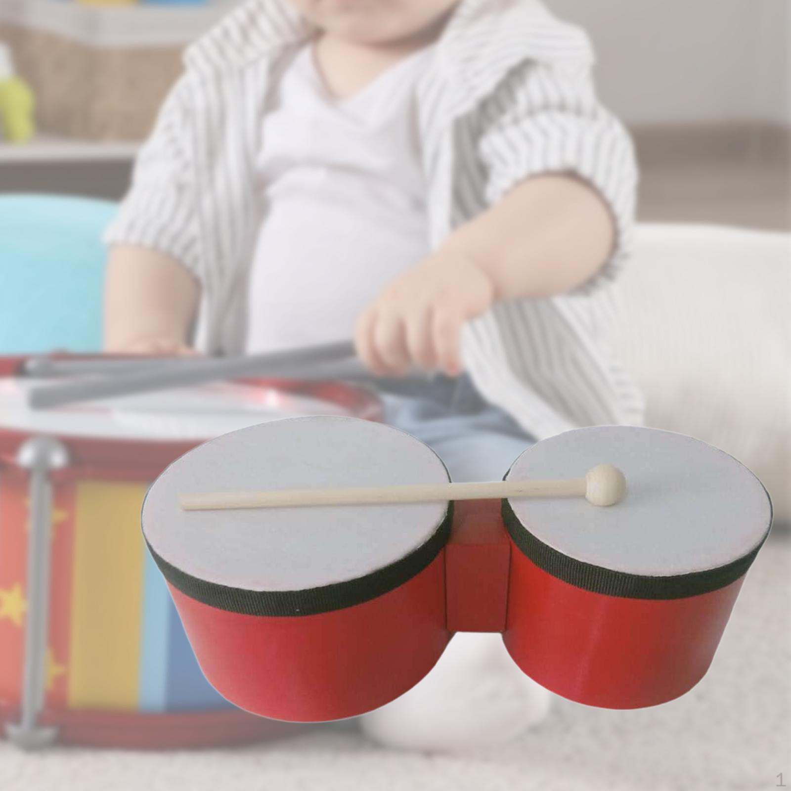 

Bongo Drum Musical Educational Instrument Accompaniment Sturdy Percussion Bongos for 5inch and 6inch