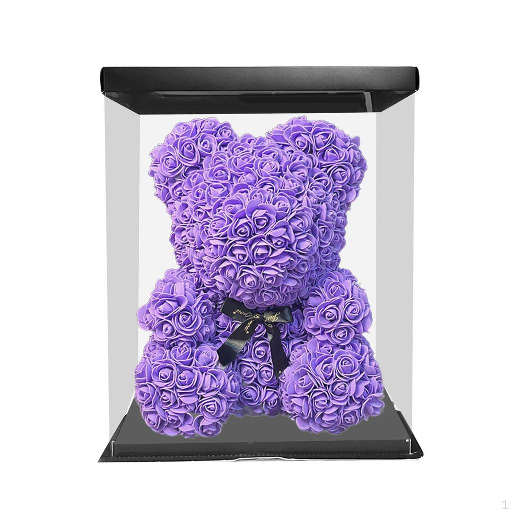 Creative Foam Flower Bear in A Box for Mother's Day Gifts to Loved Ones