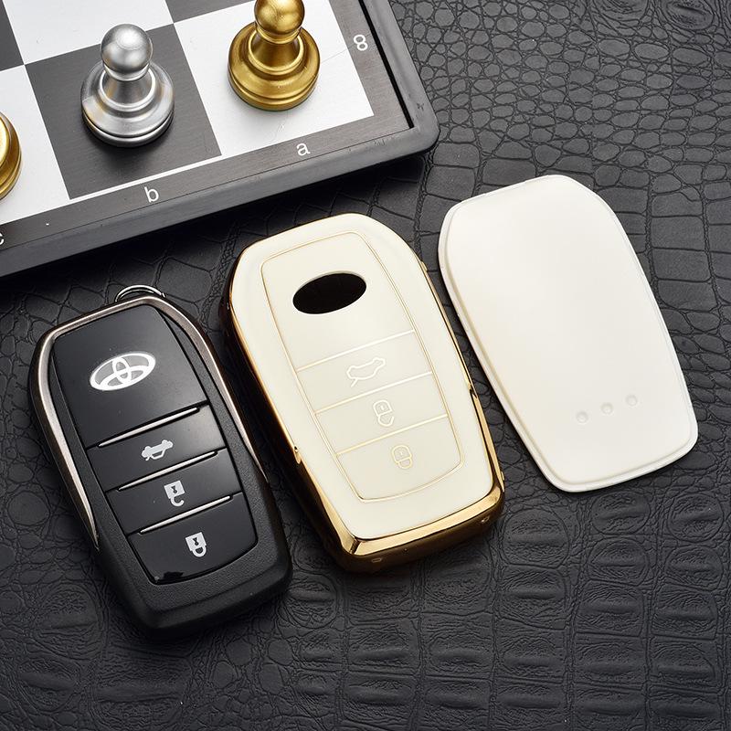 Toyota Key Case Cover for Highlander, Corolla, Crown, Prado, and Levin Models