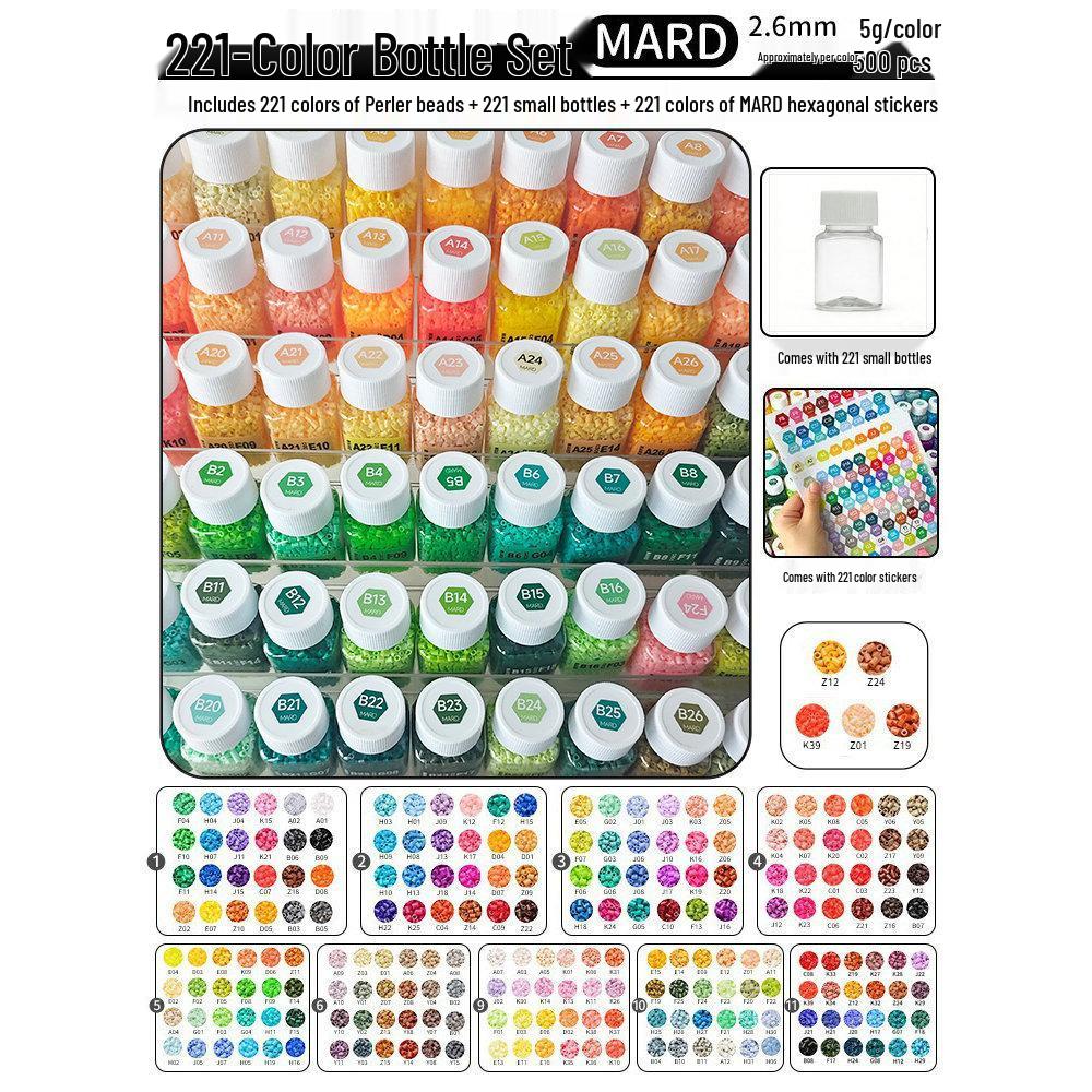 Haus 294 Color Fusion Perler Perlen Nachfüllset - 221 Spezialfarben DIY-Materialien