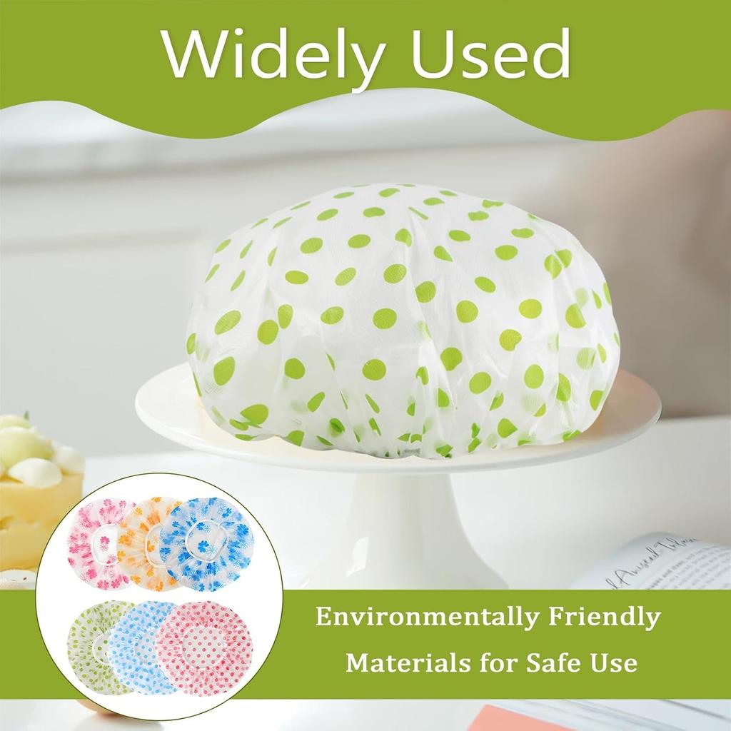 6 PCS Bowl Covers for Bread Proofing, Reusable Elastic Plastic Bread Proofing Cover, Adjustable Universal Sourdough Proving Covers for Rising Dough