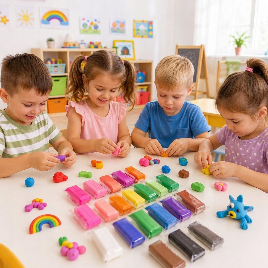 Schaumstoff-Set mit 36 Farben, weicher, kreativer Knete