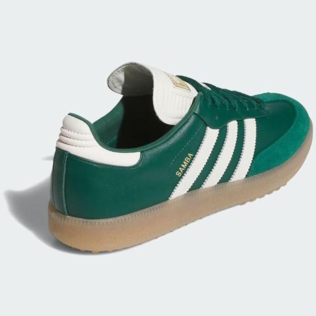 JP8652 Adidas Samba Golf Full Grain Leather Collegiate Green Off White (Men's)