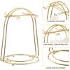 Iron Teacup and Saucer Display Stand Arched Rack for Hanging Cups Storing Saucers Kitchen Coffee Shop Cabinet Counter Storage