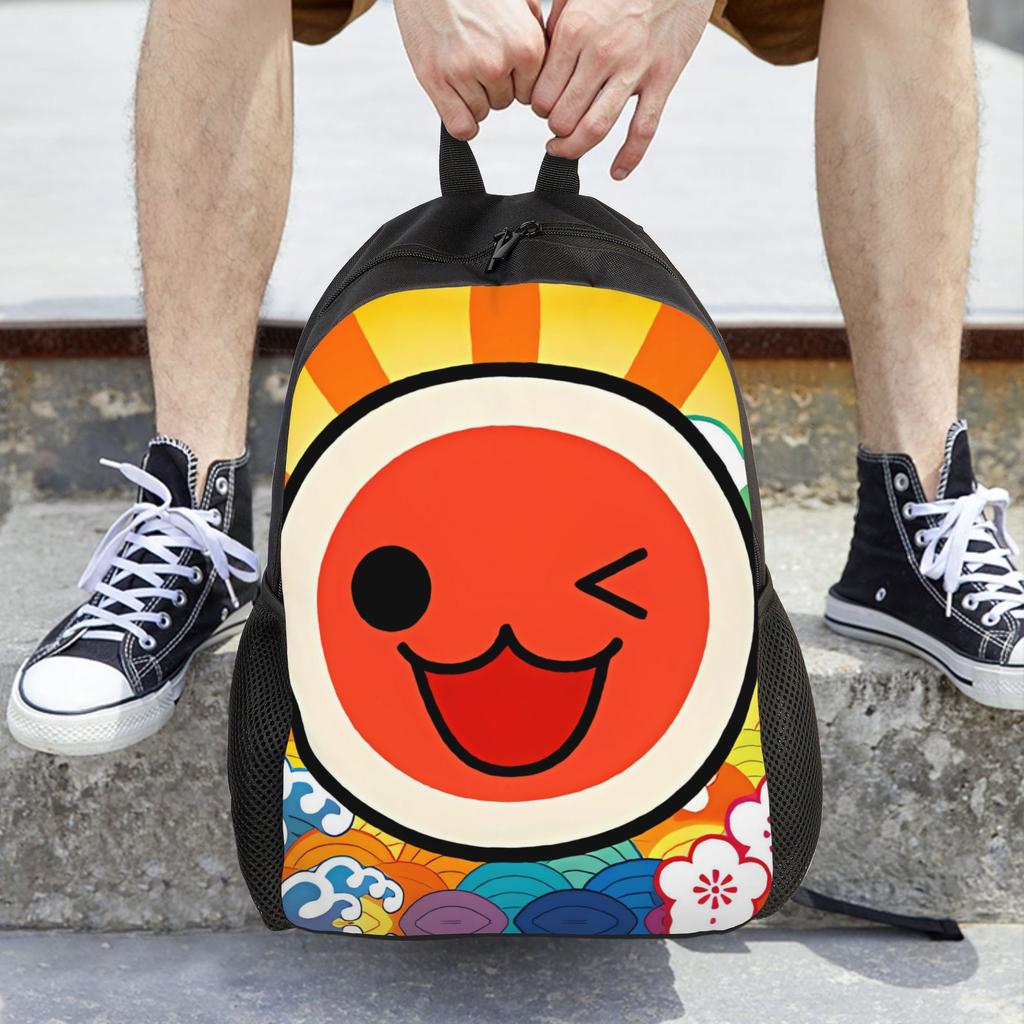 Taiko No Tatsujin Backpack Pretty Backpacks Female Outdoor Durable High School Bags High Quality Rucksack