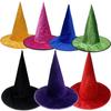 Hat Witches Halloween Cosplay Prop Plush Fabric For Party Costumes Decorations