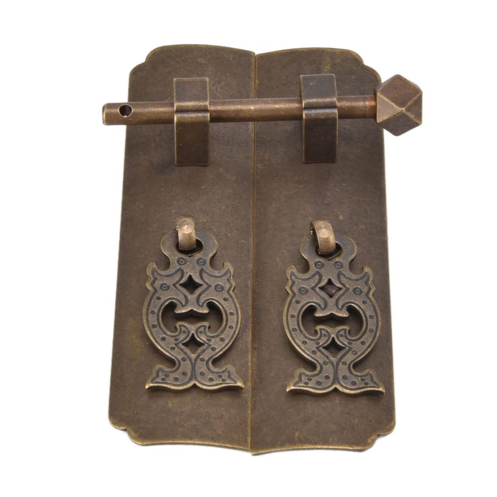 Chinesischer Antiker Messinggriff Retro Exquisit Einfache Installation Orientalische Schrankgriffe für