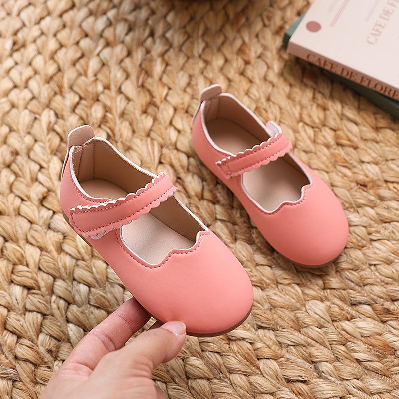 

Girl retro leather shoespring new Korean version casual child soft soled princess shoe fashion girl party shoe child loafers 21
