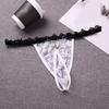 Hollow Out Men Underwear Transparent Triangle Panties Simple Men's Thong  Exotic