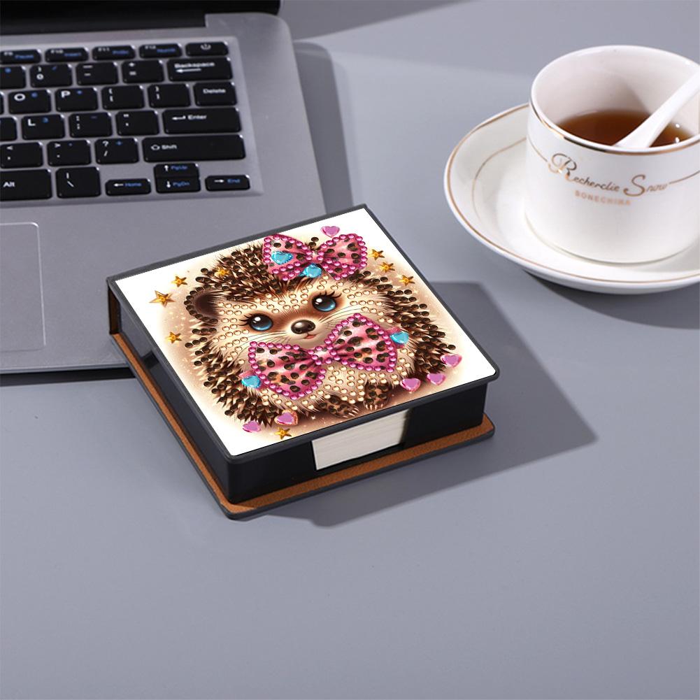 Wooden 5D Diamond Painting Kit Note Box DIY Diamond Art Note Box for Home Office School Supplies Holiday Gifts