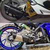 Silenziatore di Scarico Universale per Moto 51mm K10 per RC 125 250 390 per R6 R3 Ninja Z 400 250 Z900 ZX6R