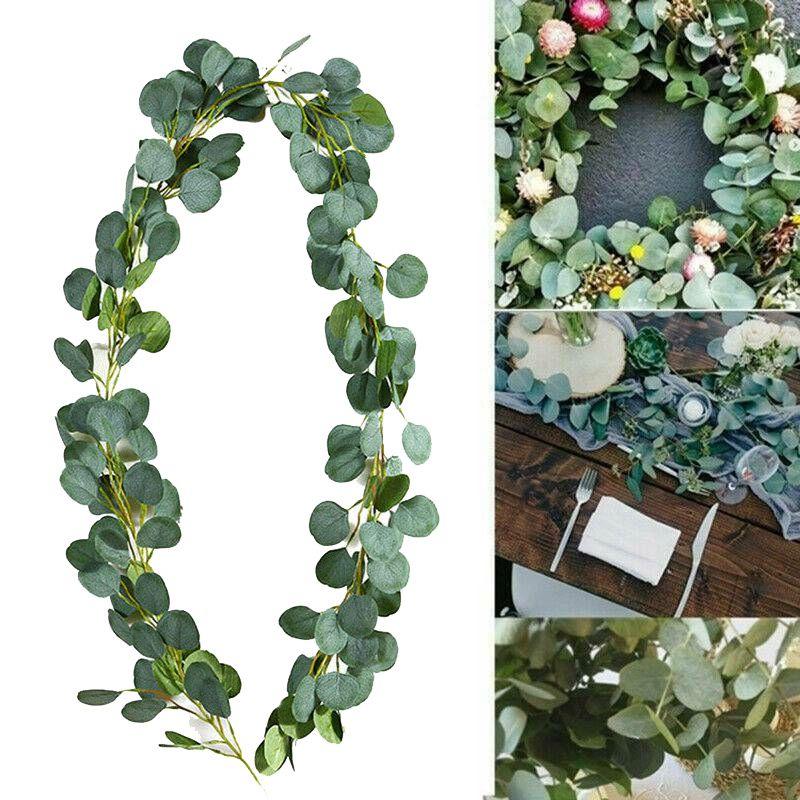 Vibrant 2m Hanging Eucalyptus Garland For Diy Party And Wedding Decorations