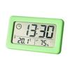 Wall Clock Temperature and Humidity Mini Digital Clock Hygrometer Battery Powered. 12/24H Electronics Thermometer Table Alarm