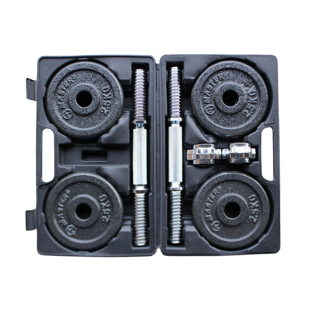 2 x 10 kg MASTER dumbbell set