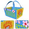 DIY Cute Flower Handmade Craft Kids Children Creative Toy Braided Storage Basket