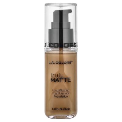 LA. Colors Truly Matte Foundation, CLM360 Cafe, 40ml (1,35 fl oz)