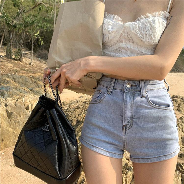 Women's High Waist Denim Shorts 2025 - Summer Stretchy Butt Lifting Hot Pants, Sexy Slimming Short Jeans