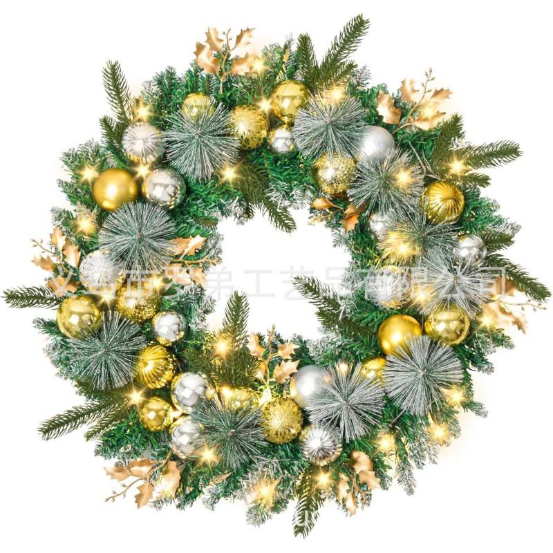 Christmas Wreath Door Hanging Decor Home Mall Window Party Festive Simulation Ornament