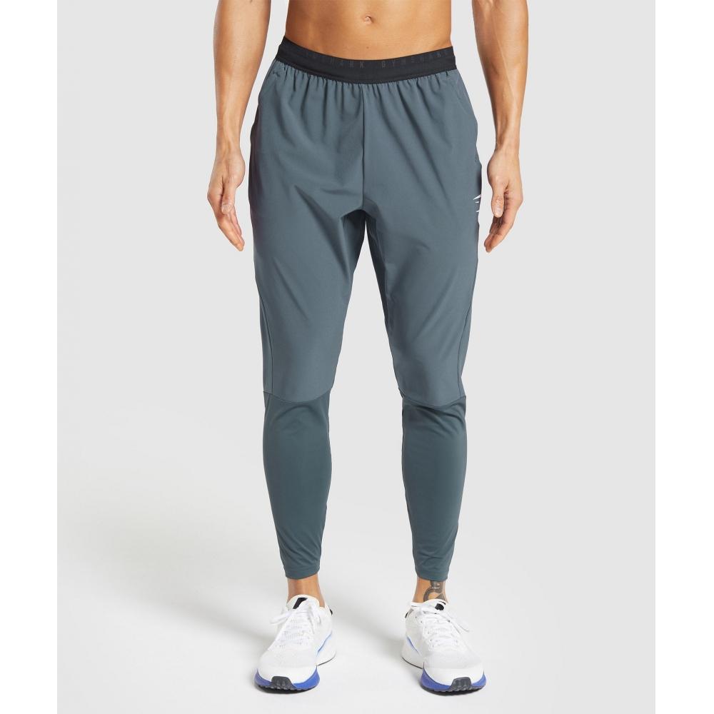 

Спортивные беговые брюки GYMSHARK Титановый синий A4A6F UCMQ