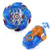 Toupie de Combat Métallique Gyro Jouet Con Lanceur à Corde, Gyroscope de Combat, Toupie de Combat d'Arène Cadeau Cadeau d'Anniversaire