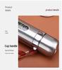 304 Stainless Steel Bullet Thermos 500ml with Lanyard, Insulated Engraved Water Cup for Business or Office Gift