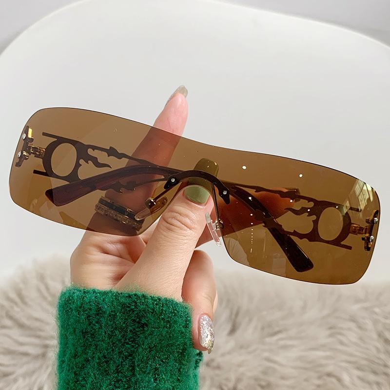 Frameless Hollow Frameless Trend Sunglasses Vintage Millennium Spice Girls Sunglasses