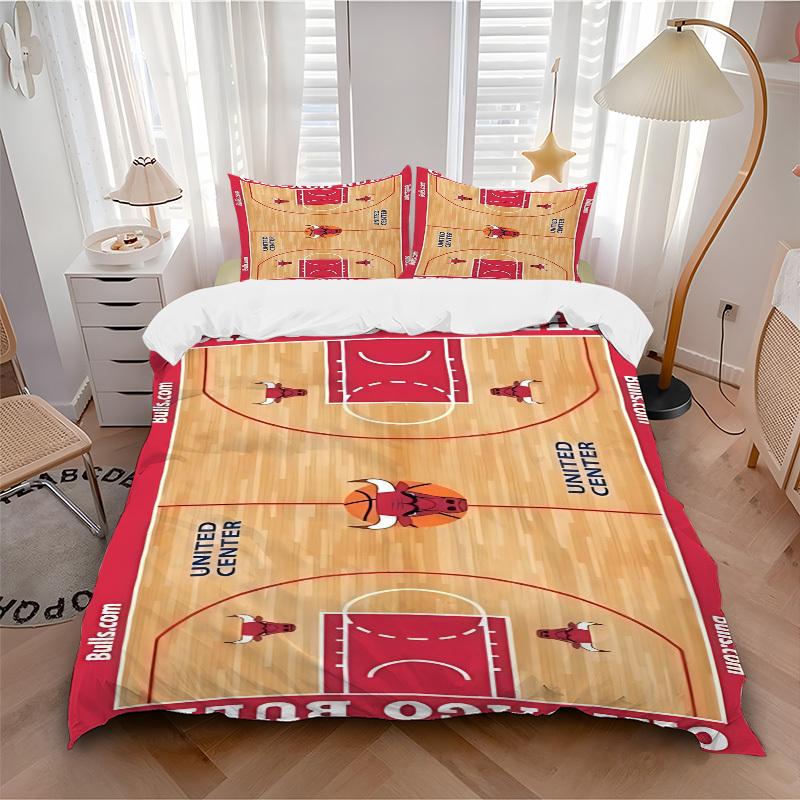 

3pcs bedding set Bulls Court Includes 1 Comforter+2 Pillowcases, Without Pillow Inserts, Soft Comfortable, Lightweight Breathable268 135x200cm