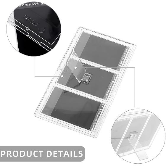 Mini Picture Frame for 2x3 Films, 3 Grid Clear Table Photo Frame for Mini Photo tant Film