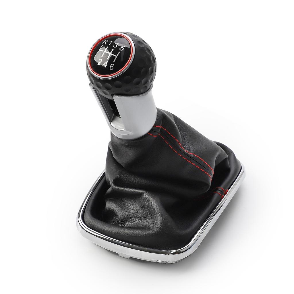 5 / 6 Speed Black Frame Gear Shift Knob Lever Gaiter Boot 1999-2004 12mm For Volkswagen VW Golf 4 IV MK4 GTI R32 Bora Jetta