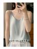 Women's Satin V-Neck Strappy Summer Camisole - Versatile & Stylish Sleeveless Top