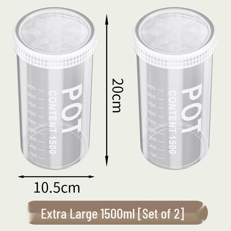 Alliance Food Grade Airtight Plastic Storage Jars