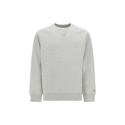 Solid Color Crew Neck Pullover Casual Long Sleeve Sweatshirt Men Sweatshirt Gray I026383-00J-XX