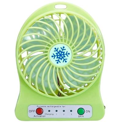 Portable Rechargeable Mini Fan Air Cooler Mini Desk Fan USB Cooling Rechargeable Handheld Fans Green Personal Fan Cooling Fan