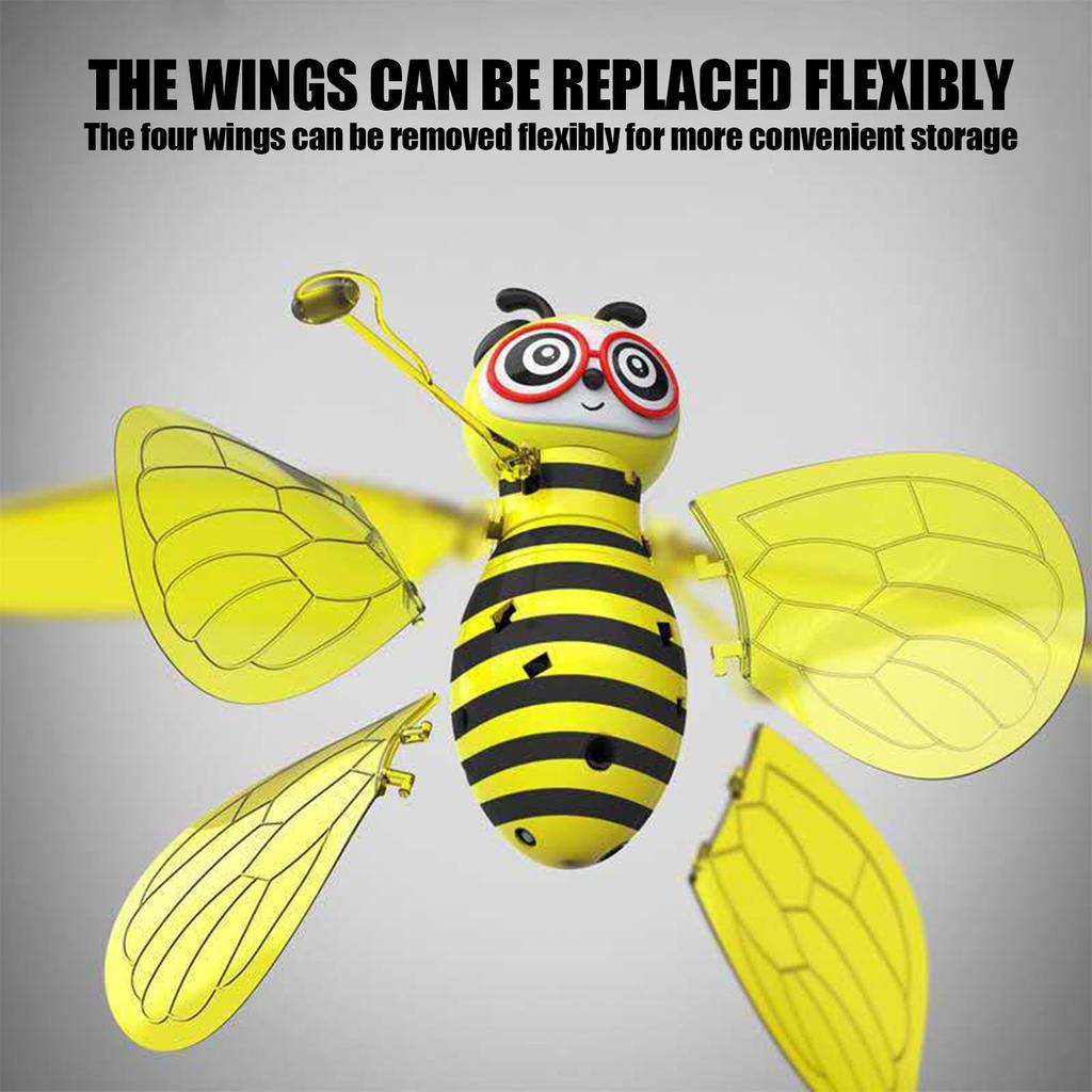Drone RC Bee Induction Aircraft Infrared Sensing Hand Sensor Portable Helicopter Flying Kids Gift