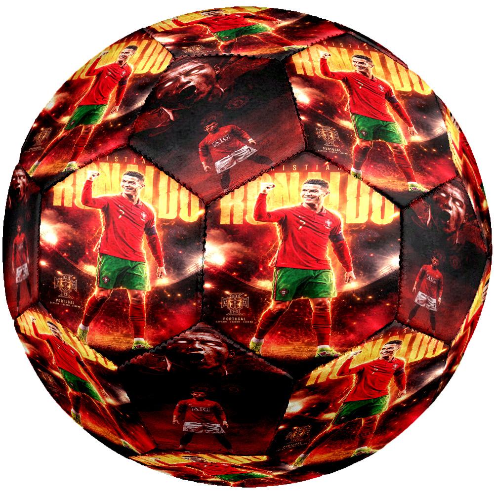 Abilità Acrobatica di Ronaldo Pallone da Calcio Taglia 5 Calcio Cucito a Macchina Allenamento e Partite Indoor/Outdoor Regalo Unico per gli Amanti del Calcio