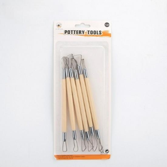 Ceramic Tool Set: 6-Piece Plastic Clay Tools for Beginners