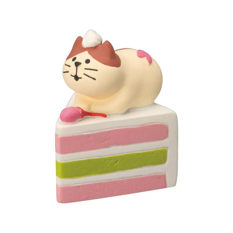 Zakka Creative Cherry Blossom Cat Miniature Resin Ornament