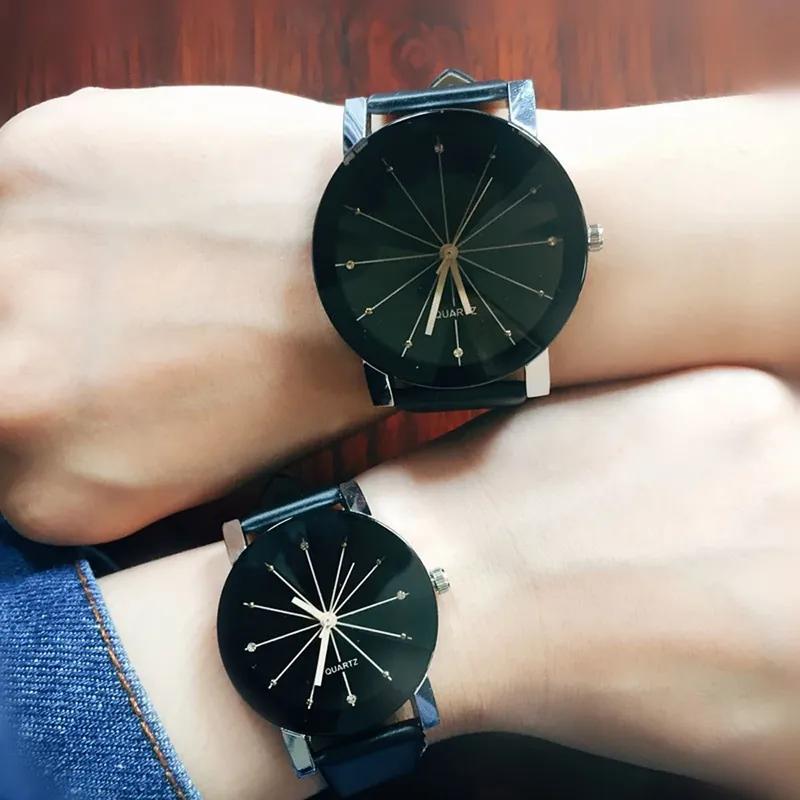Top Style Fashion Women Watch Luxury Leather Band Analog Quartz Wristwatch Ladies Watchs Black Clock Reloj De Mujer